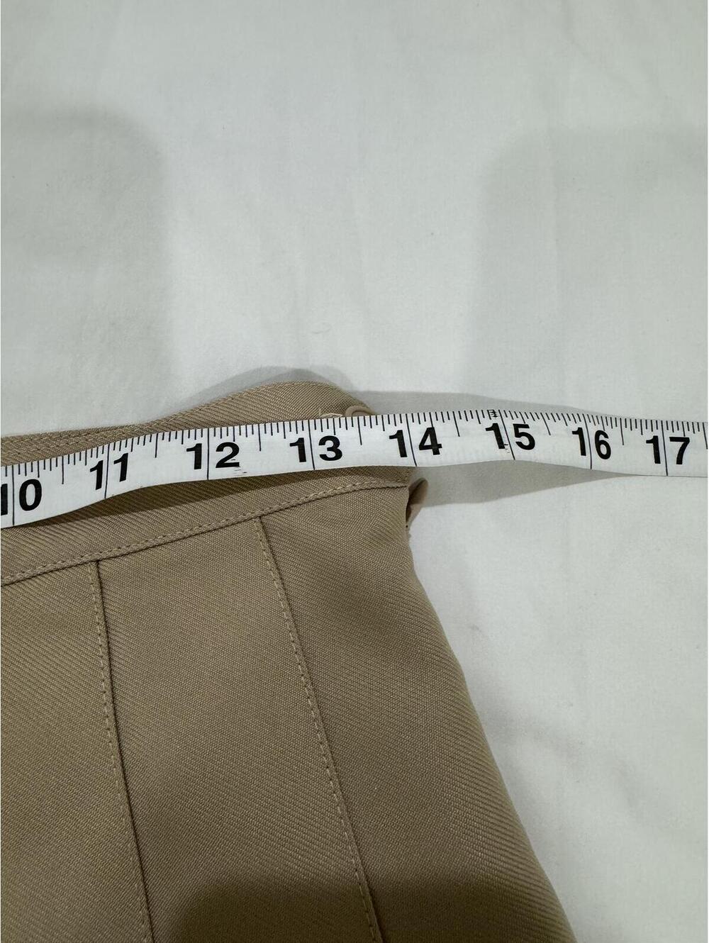 American Apparel Tan Pleated Tennis Mini Skirt Y2K Academia Preppy Small - Picture 7 of 9